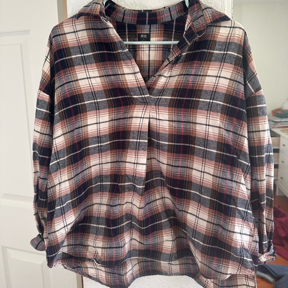 Uniqlo oversized flannel shirt - Picture 1 of 3